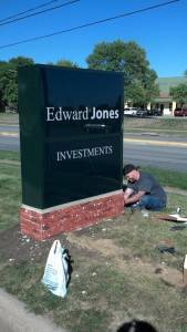 Edward Jones Outdoor Custom Monument Signs