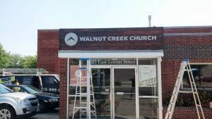 Walnut Creek Church Custom Exterior Sign
