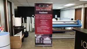 Custom Heartland Roofing Banner Iowa Sign Company Des Moines